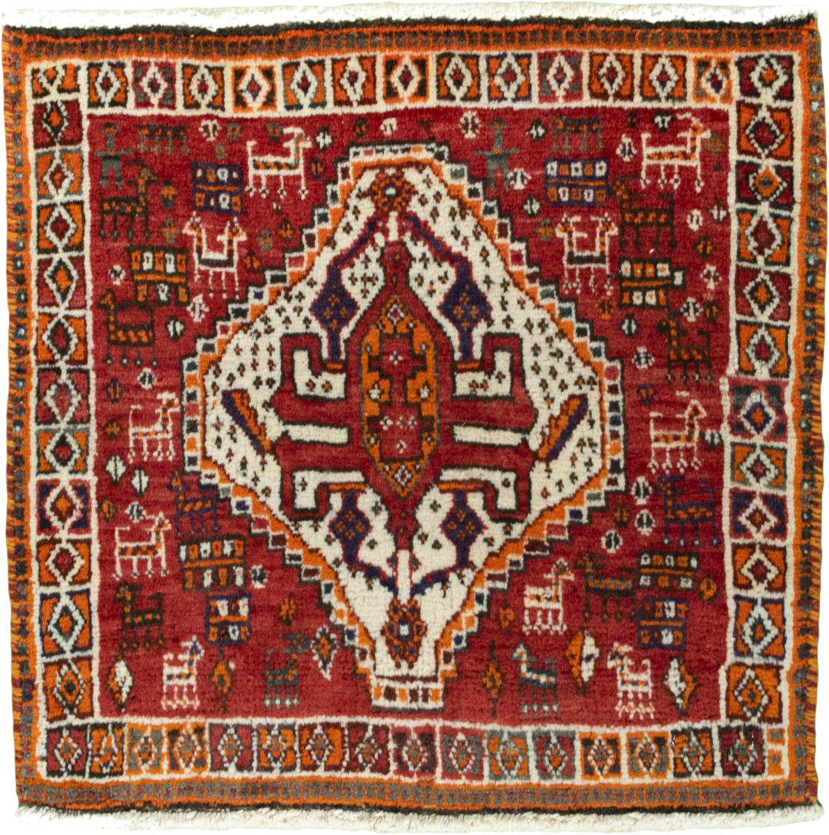 Perzisch tapijt Shiraz 59x64 59x64, Perzisch tapijt Handgeknoopte
