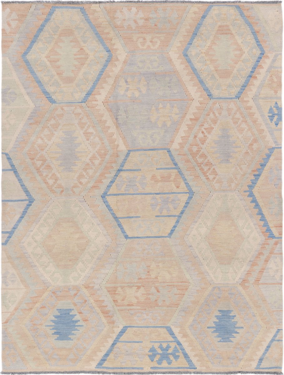 Tapis afghan Kilim Afghan 198x150 198x150, Tapis persan Tissé à la main