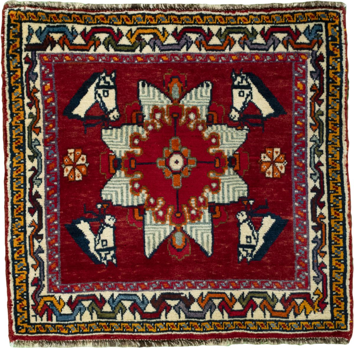 Perzisch tapijt Shiraz 63x66 63x66, Perzisch tapijt Handgeknoopte