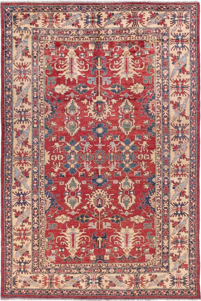 Afghanska mattan Super Kazak 355x239 355x239, Persisk matta Knuten för hand