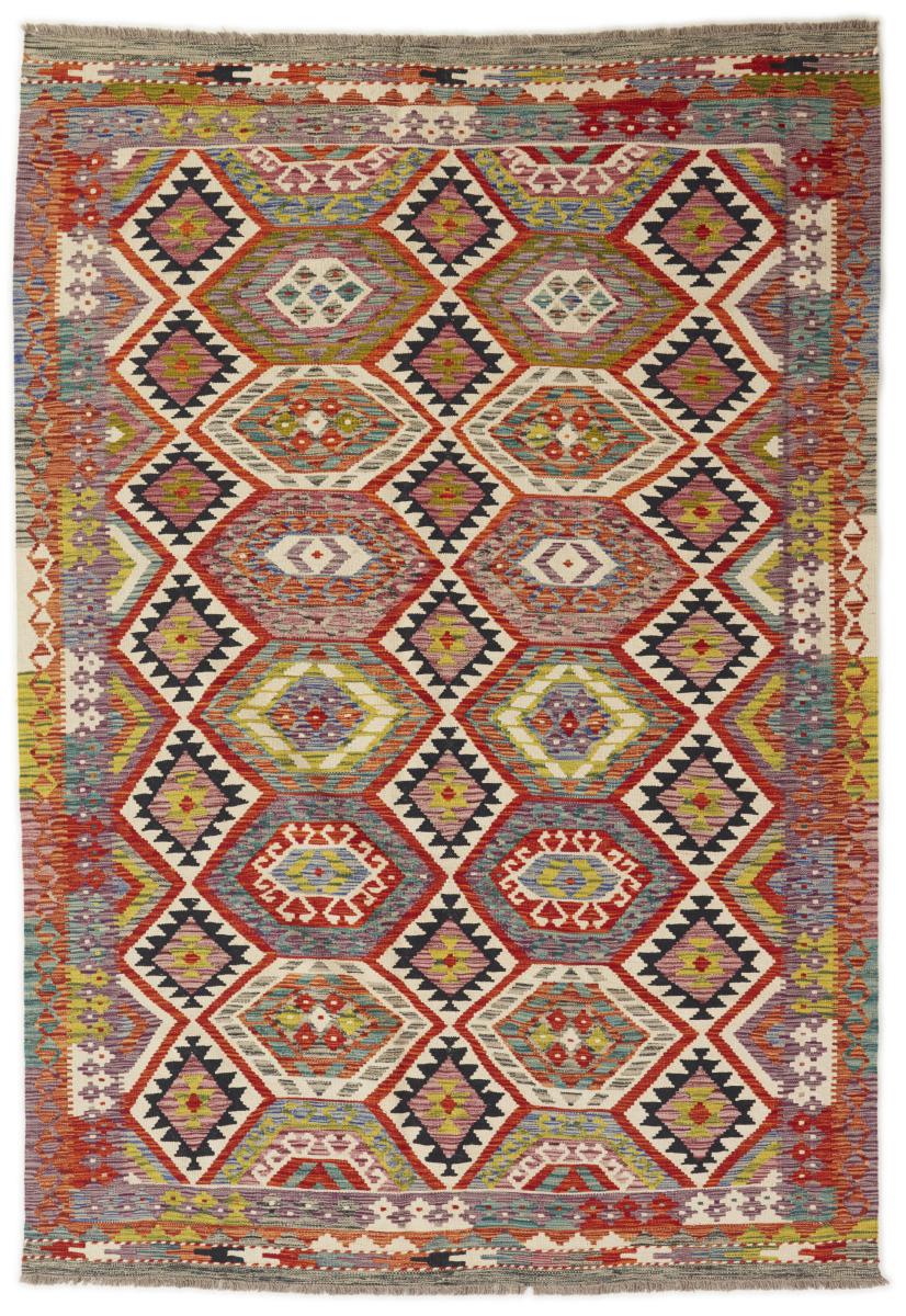 Afghanska mattan Kilim Afghan 246x172 246x172, Persisk matta handvävd 