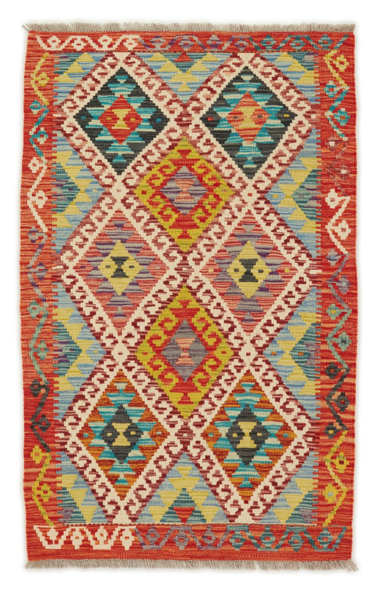 Afghaans tapijt Kilim Afghan 133x86 133x86, Perzisch tapijt Handgeweven