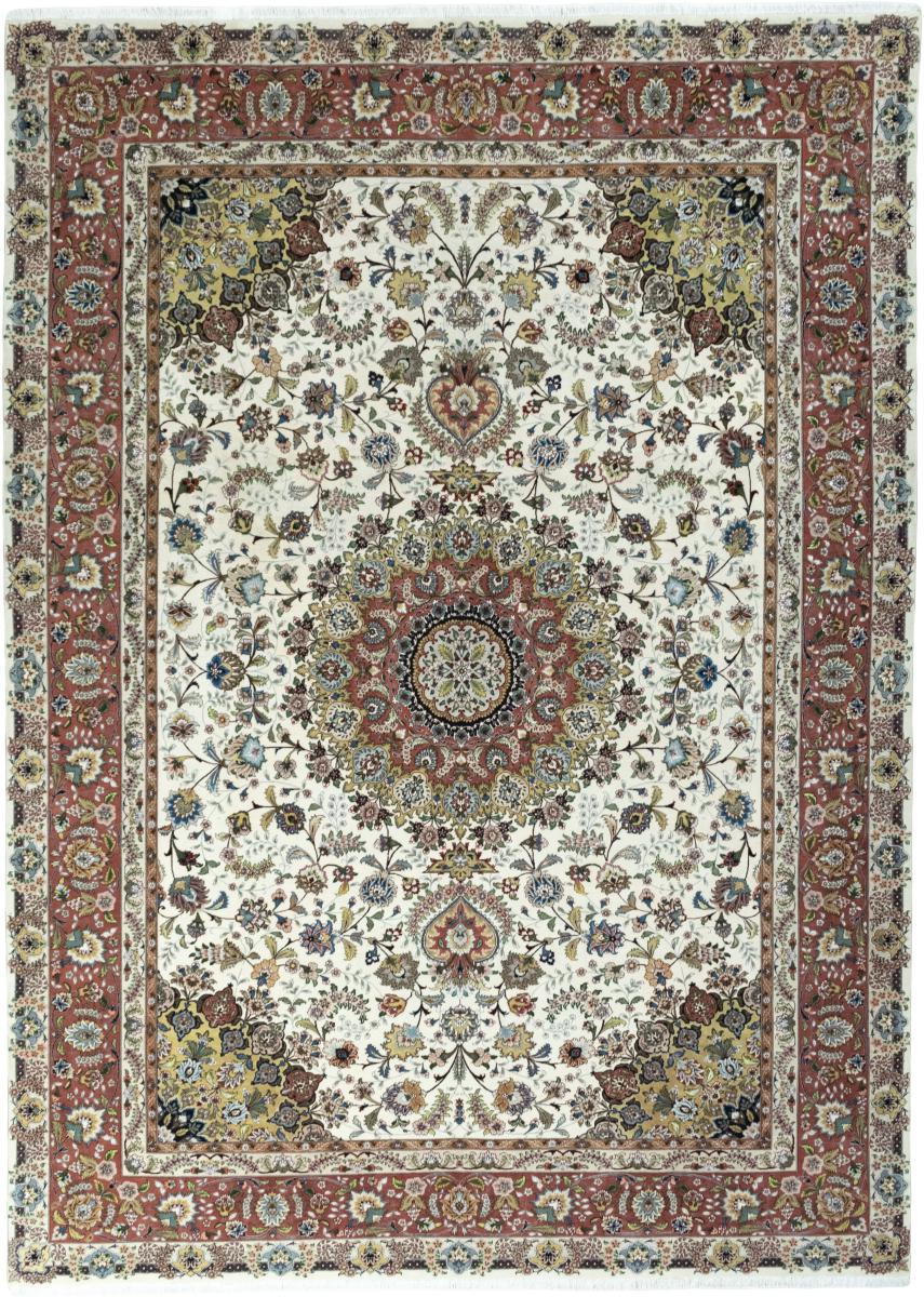 Tapis persan Tabriz 50Raj 344x251 344x251, Tapis persan Noué à la main