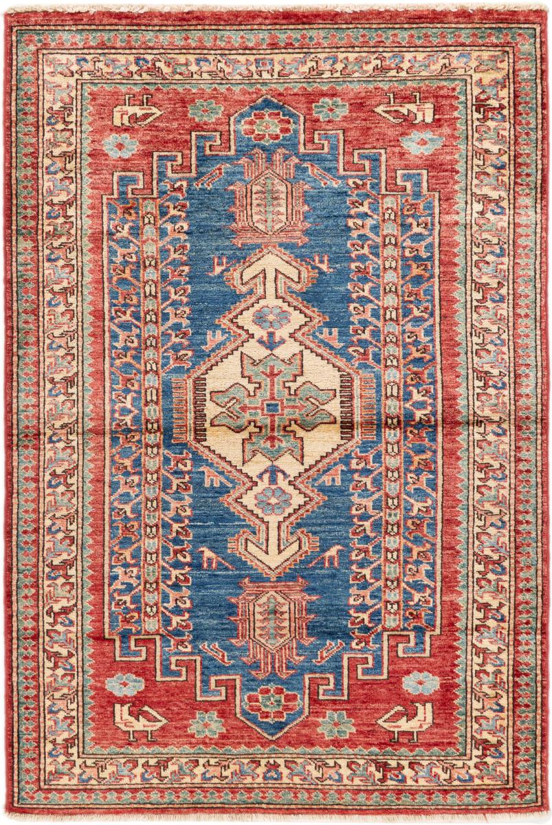 Afghanischer Teppich Super Kazak 145x96 145x96, Perserteppich Handgeknüpft