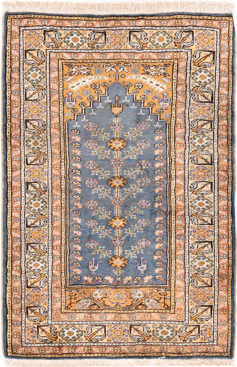  Turkey di Seta 91x61 91x61, Tappeto persiano Annodato a mano