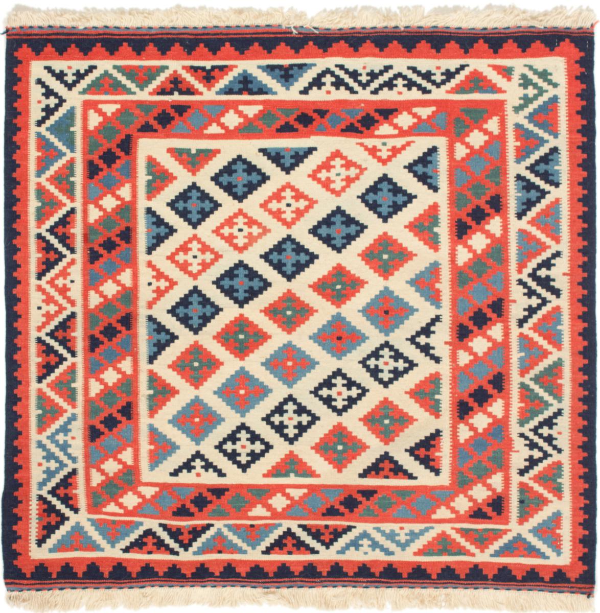 Tapete persa Kilim Fars 111x103 111x103, Tapete persa Tecido à mão