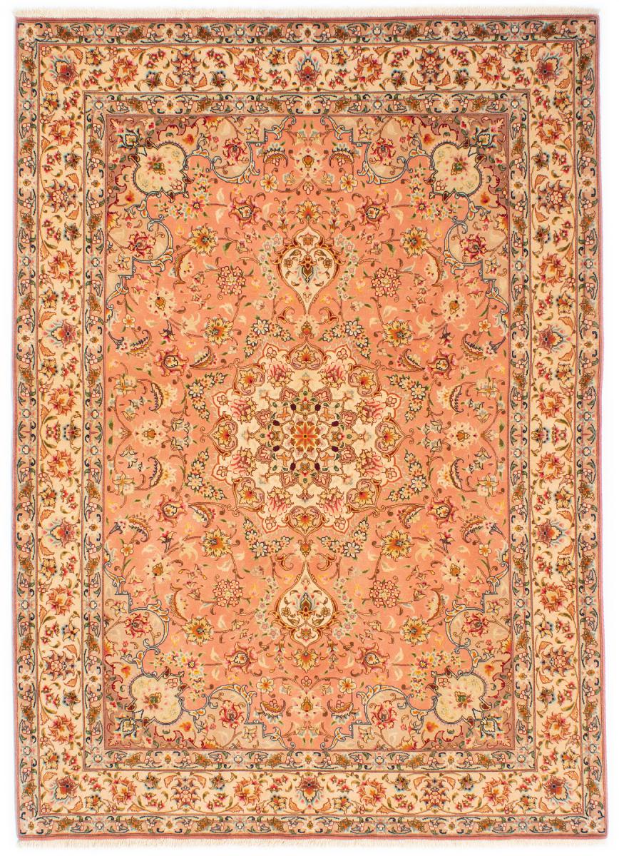 Tapete persa Tabriz 50Raj Fio de Seda 212x149 212x149, Tapete persa Atado à mão