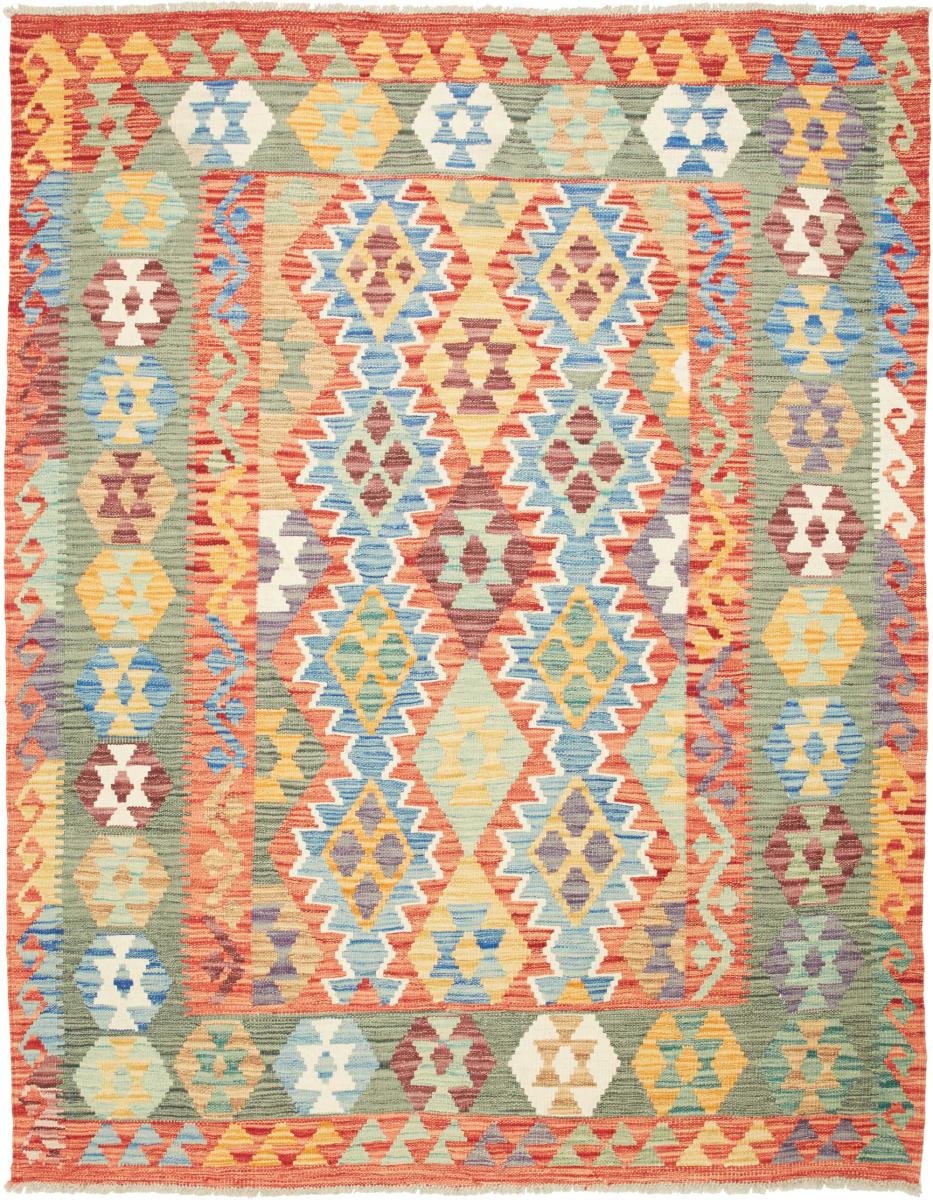 Afghanischer Teppich Kelim Afghan 196x153 196x153, Perserteppich Handgewebt