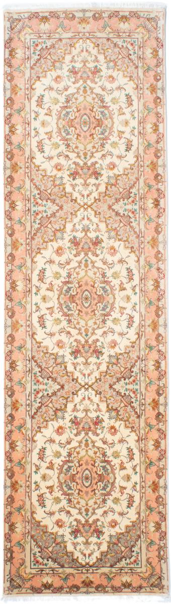 Persian Rug Tabriz 50Raj 10'4"x2'11" 10'4"x2'11", Persian Rug Knotted by hand