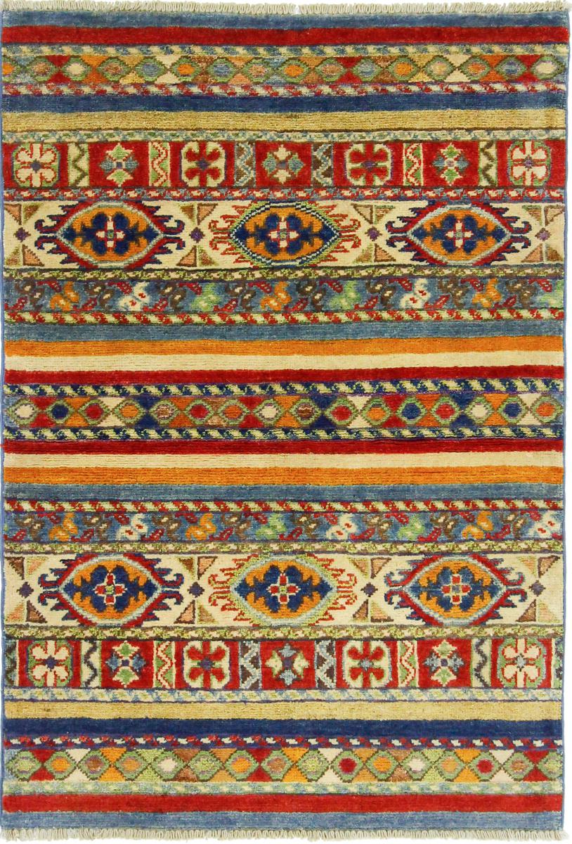 Afghan rug Kazak 121x82 121x82, Persian Rug Knotted by hand