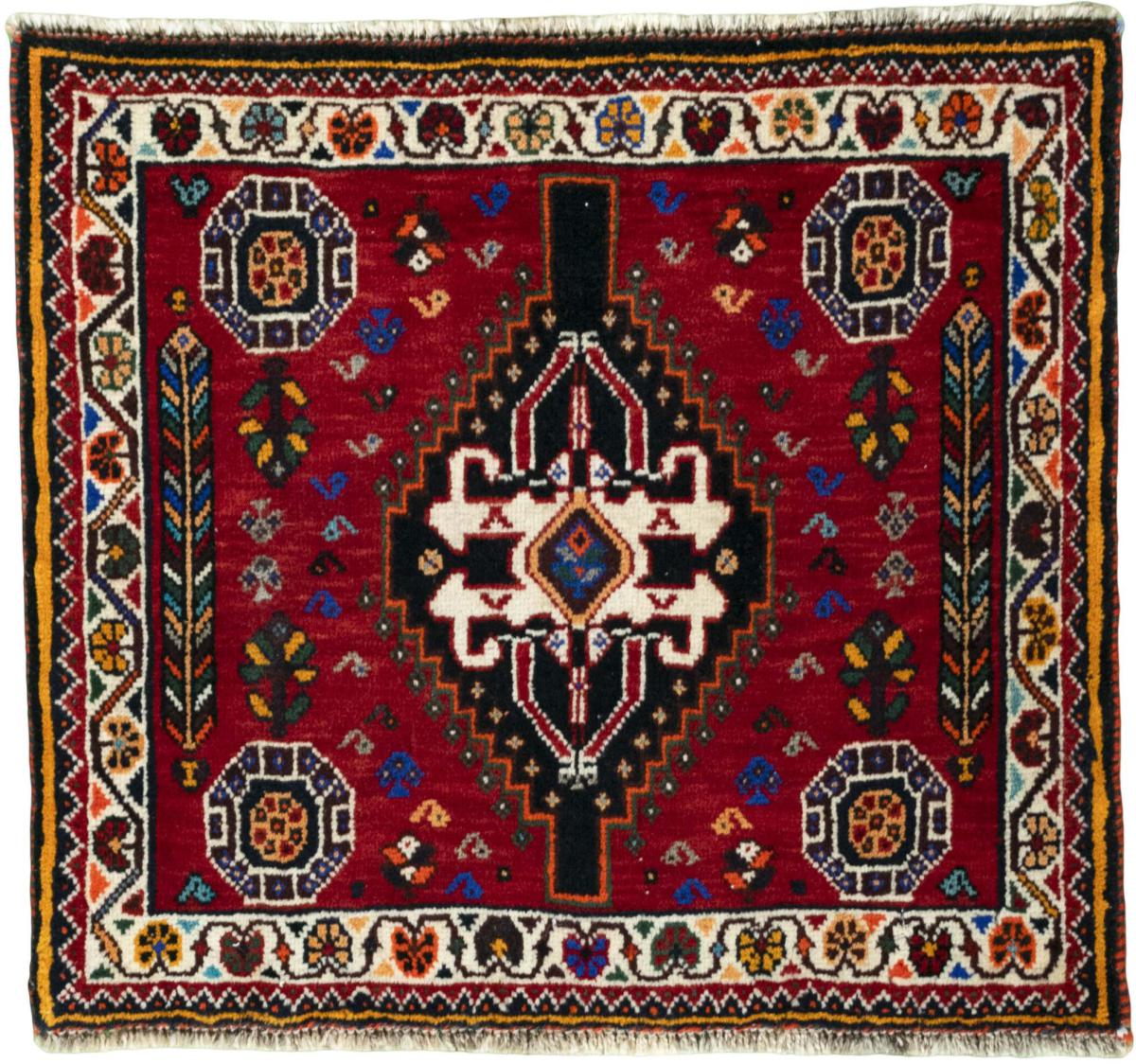 Tapis persan Shiraz 56x65 56x65, Tapis persan Noué à la main