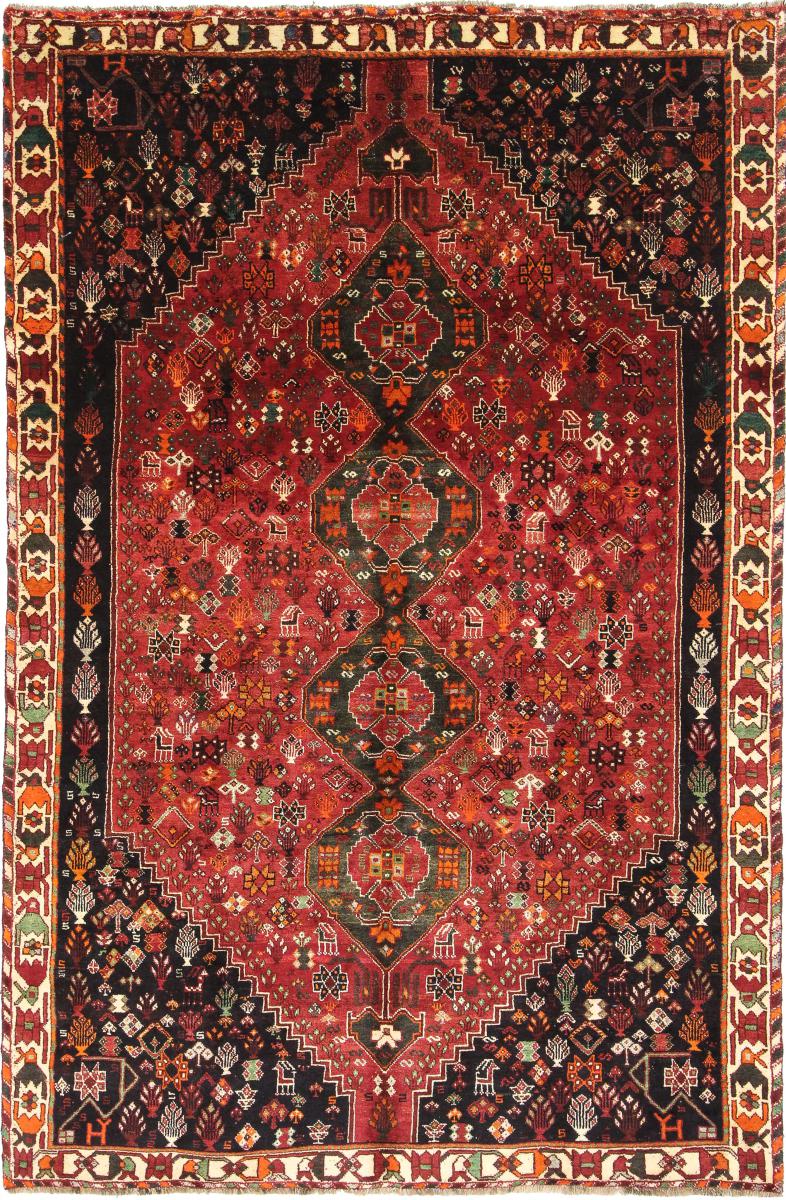 Tapete persa Ghashghai 286x191 286x191, Tapete persa Atado à mão