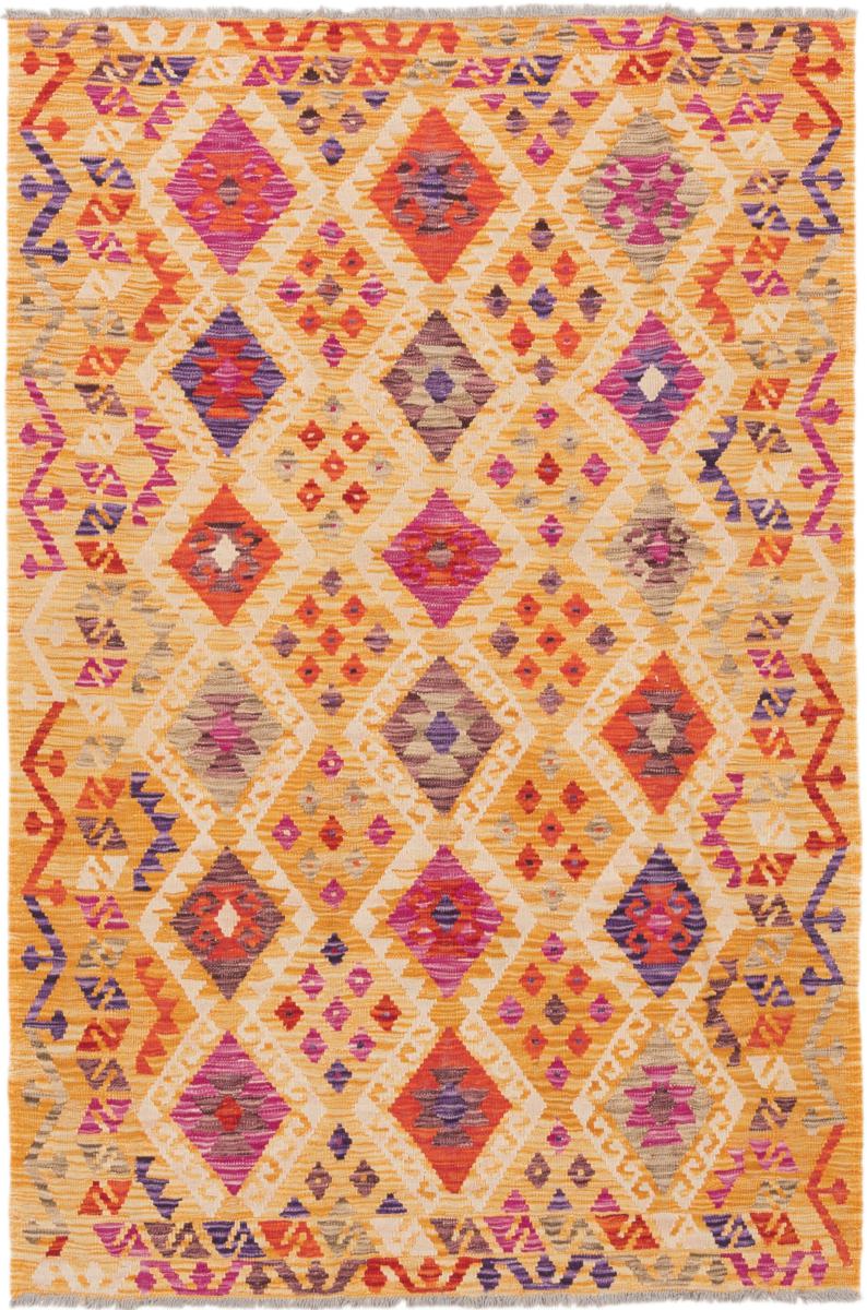 Tapete afegão Kilim Afegão 185x124 185x124, Tapete persa Tecido à mão