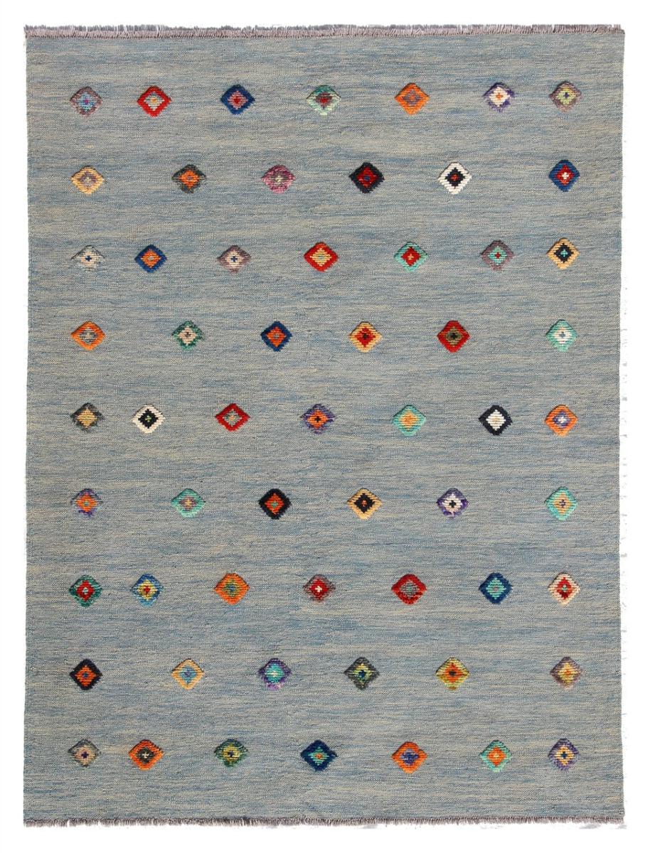Alfombra afgana Kilim Afghan Nimbaft Edition 195x151 195x151, Alfombra persa Tejido a mano