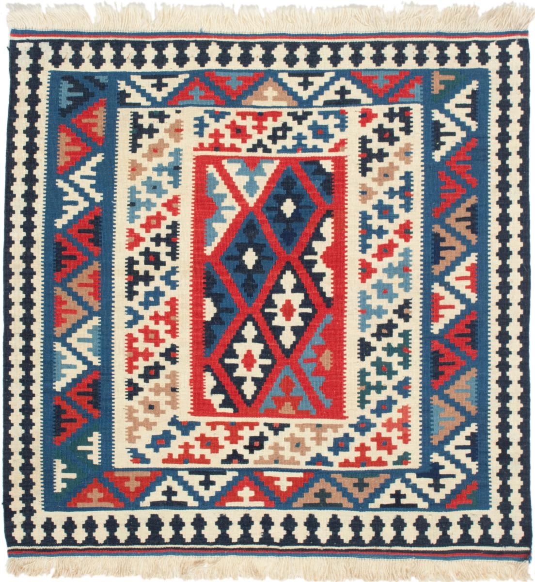 Tapete persa Kilim Fars 102x102 102x102, Tapete persa Tecido à mão