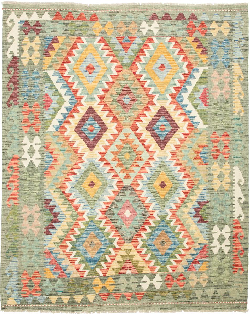 Tapis afghan Kilim Afghan 196x158 196x158, Tapis persan Tissé à la main