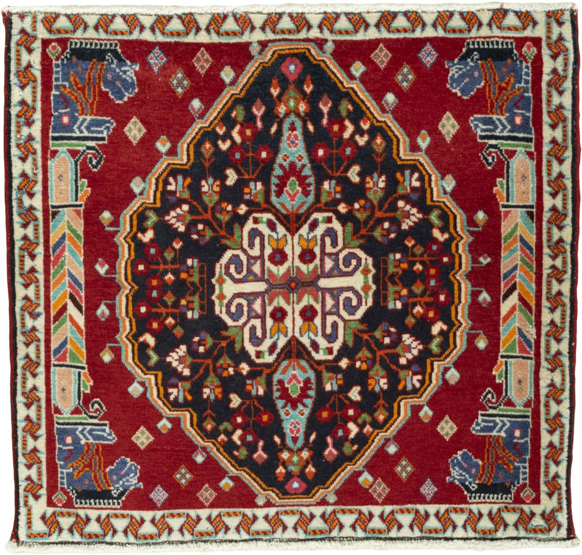 Tapis persan Shiraz 64x66 64x66, Tapis persan Noué à la main