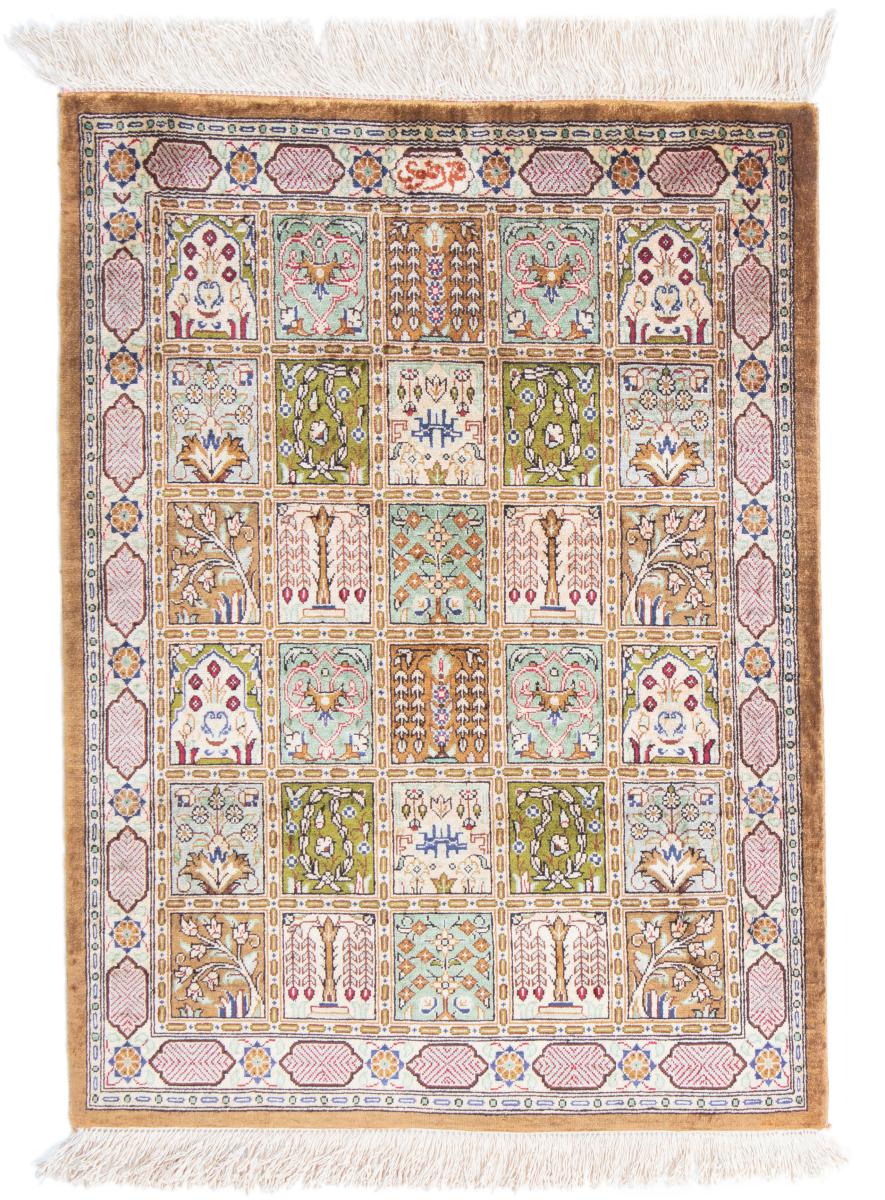 Perzsa szőnyeg Ghom Selyem 74x55 74x55, Perzsa szőnyeg Kézzel csomózva
