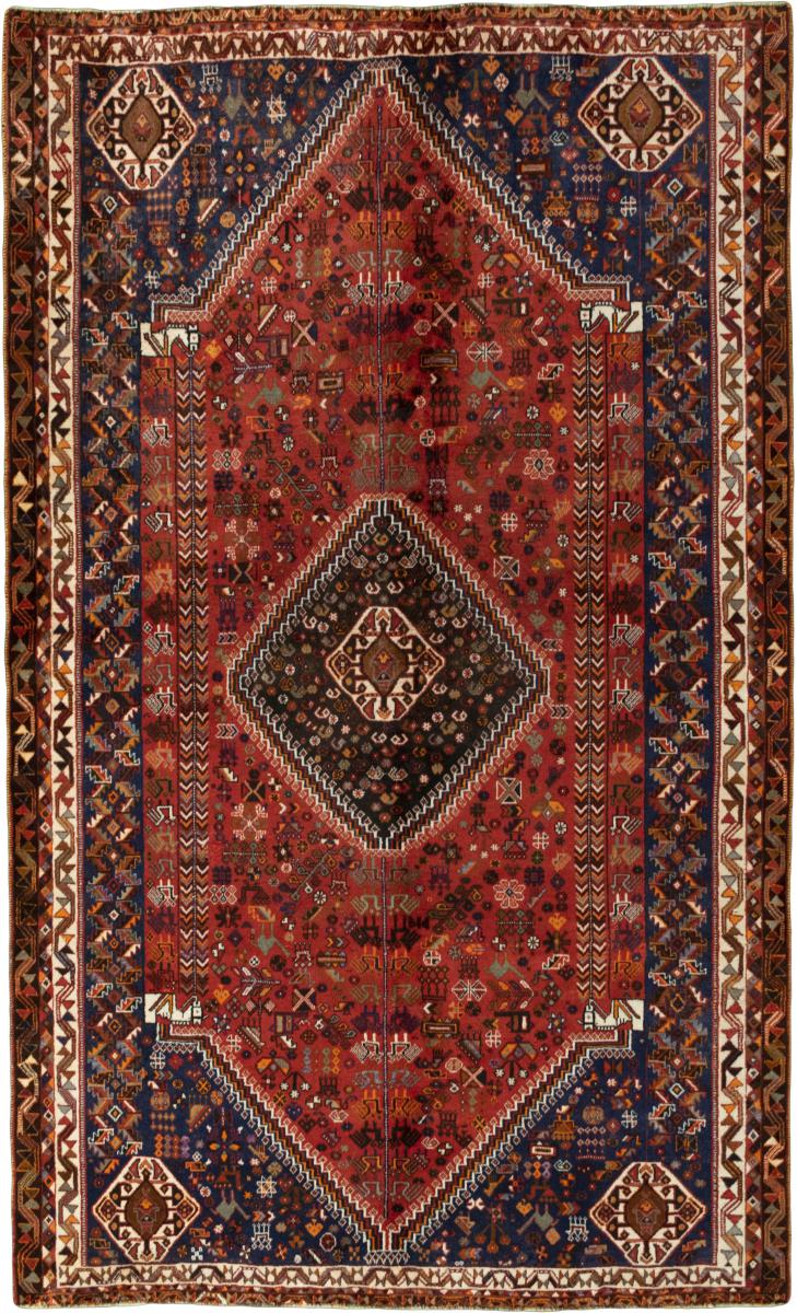 Tapis persan Shiraz 284x175 284x175, Tapis persan Noué à la main