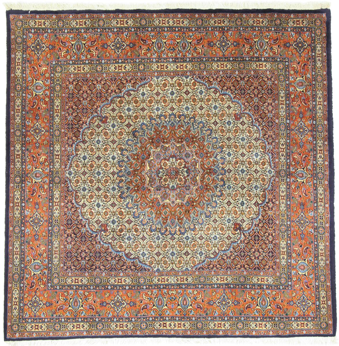 Tapete persa Moud 204x204 204x204, Tapete persa Atado à mão