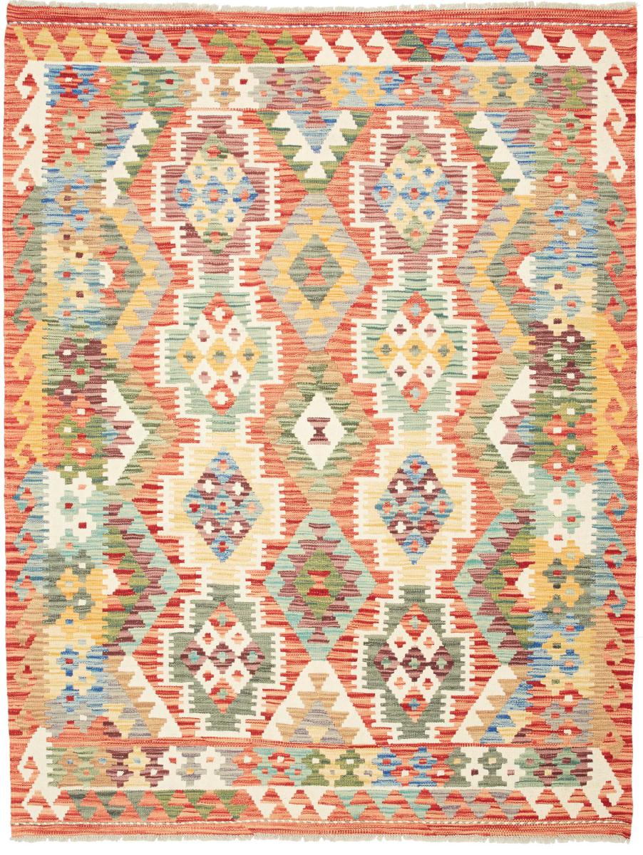 Afghanischer Teppich Kelim Afghan 198x158 198x158, Perserteppich Handgewebt