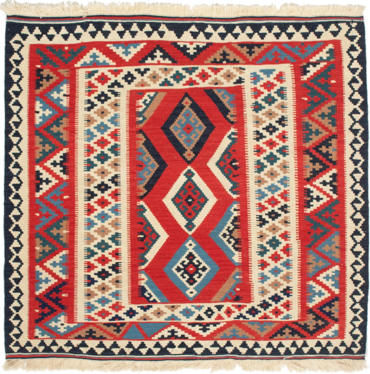 Tapete persa Kilim Fars 104x103 104x103, Tapete persa Tecido à mão