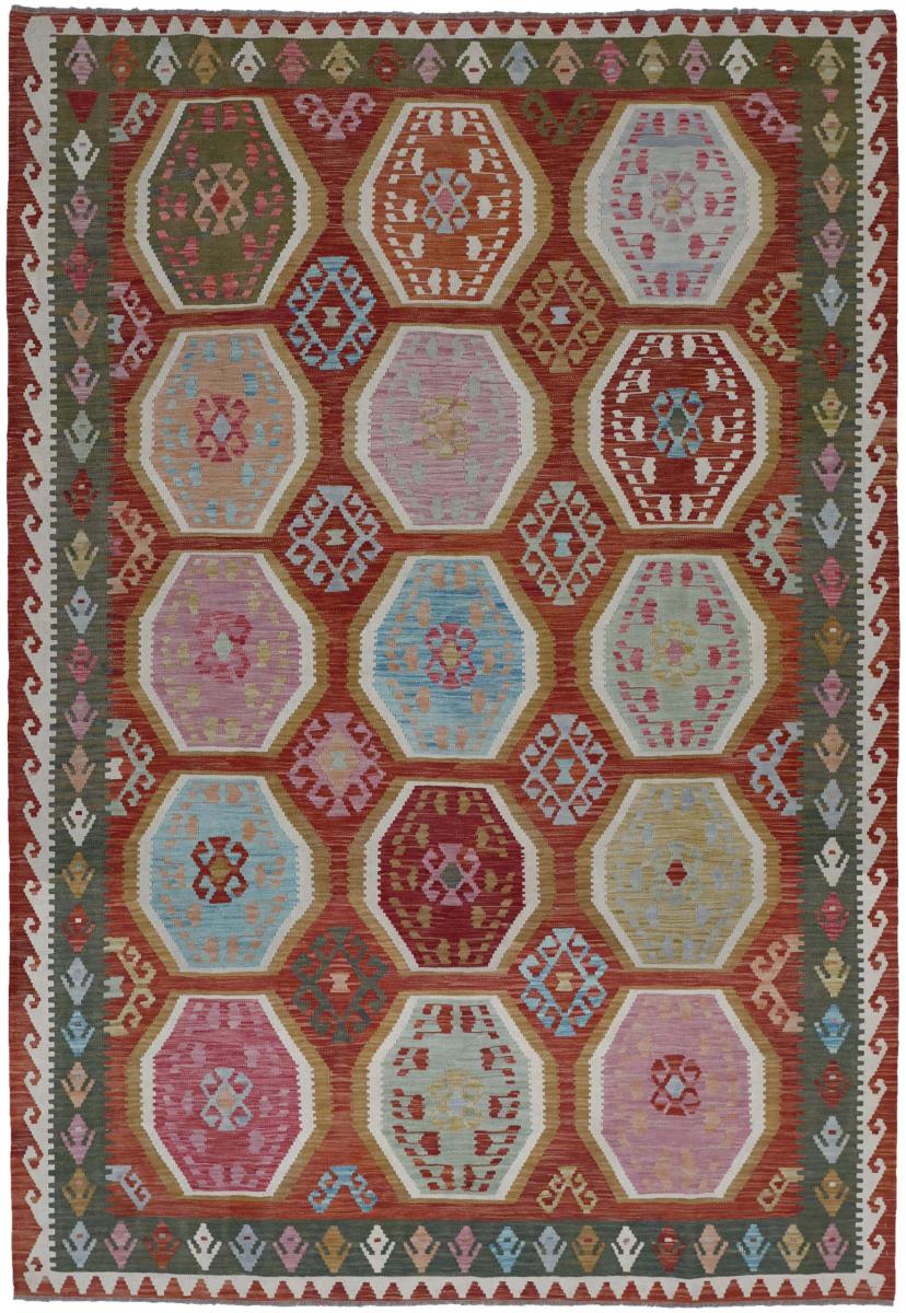 Tapete afegão Kilim Afegão 291x205 291x205, Tapete persa Tecido à mão
