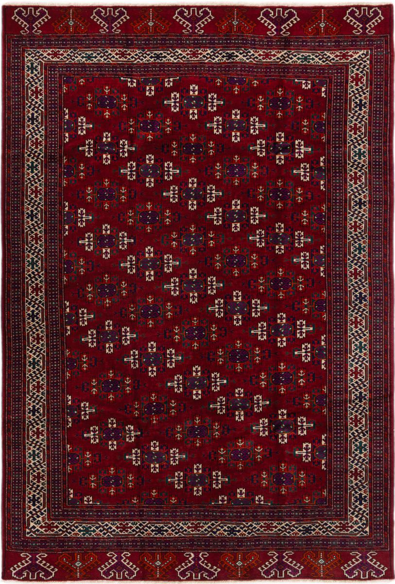 Tapete persa Turcomano Velho 245x163 245x163, Tapete persa Atado à mão