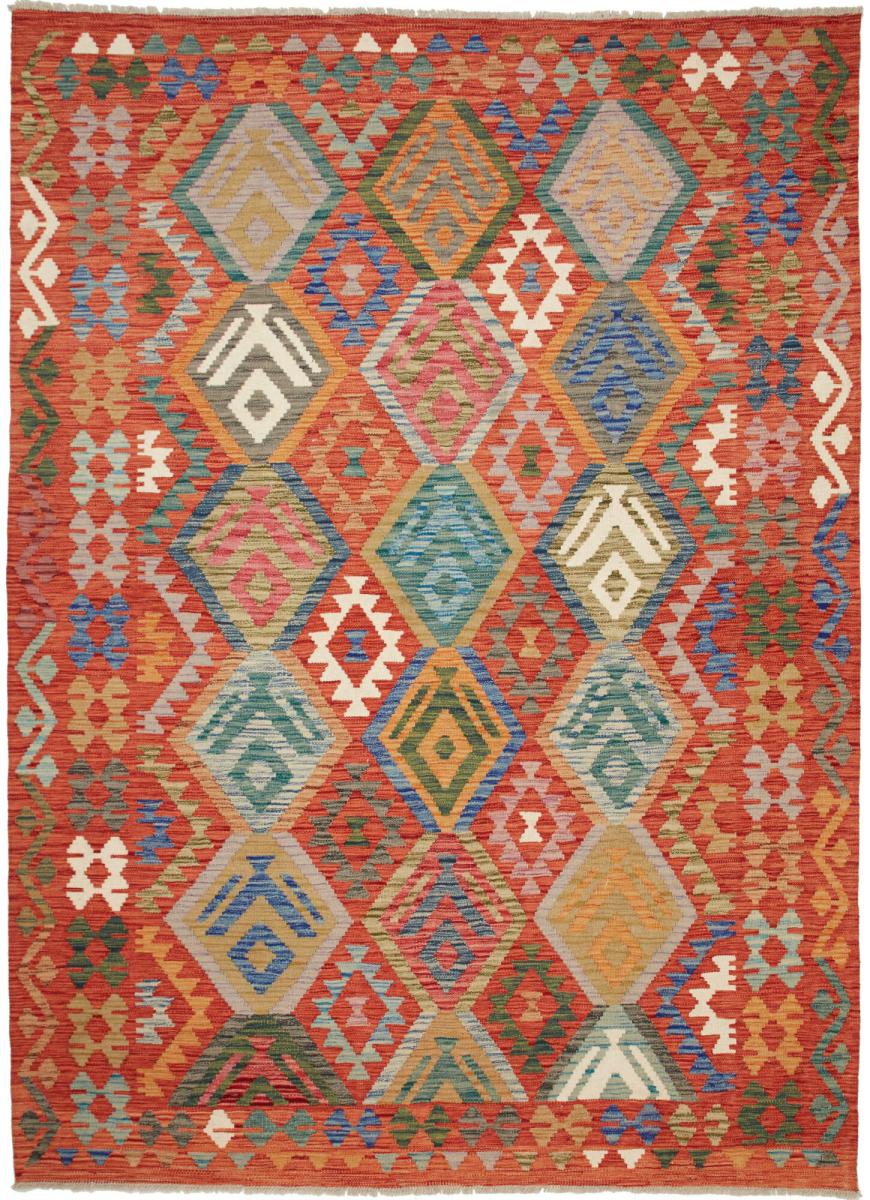 Tapete afegão Kilim Afegão 247x180 247x180, Tapete persa Tecido à mão