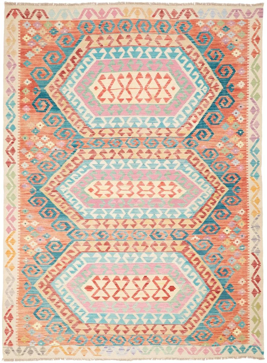 Afghan rug Kilim Afghan 242x182 242x182, Persian Rug Woven by hand