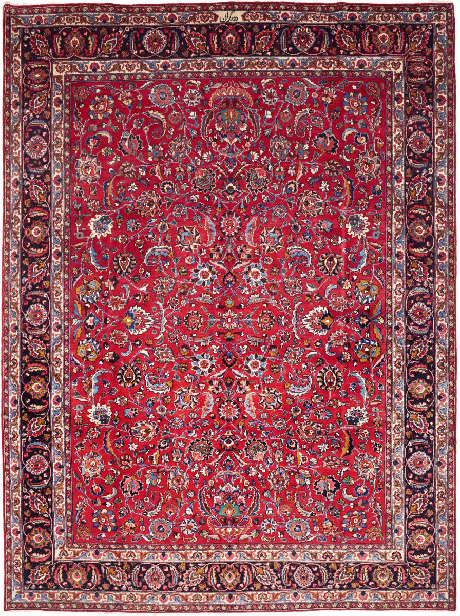 Persisk tæppe Mashhad 403x303 403x303, Persisk tæppe Knyttet i hånden