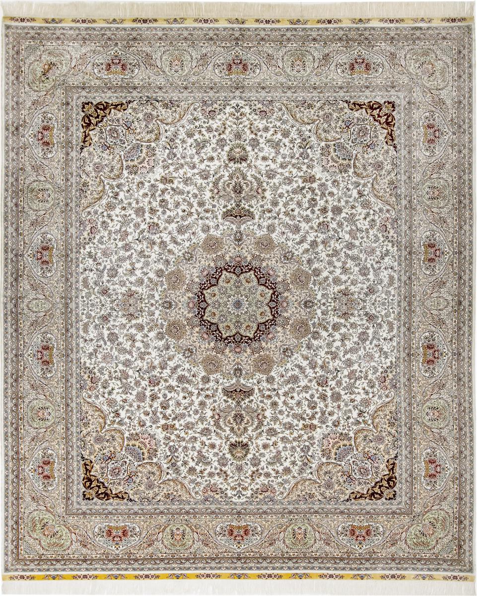 Tapis chinois Hereke Soie 299x254 299x254, Tapis persan Noué à la main