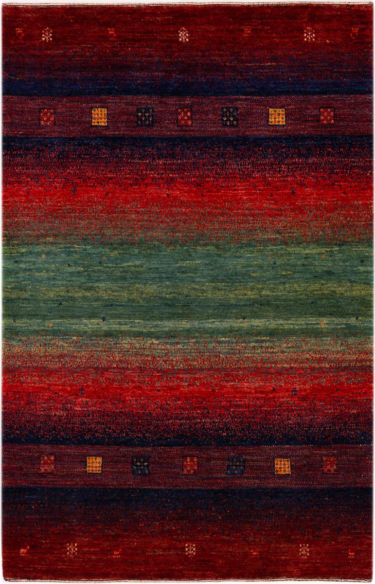 Alfombra persa Persia Gabbeh Loribaft Atash 148x96 148x96, Alfombra persa Anudado a mano