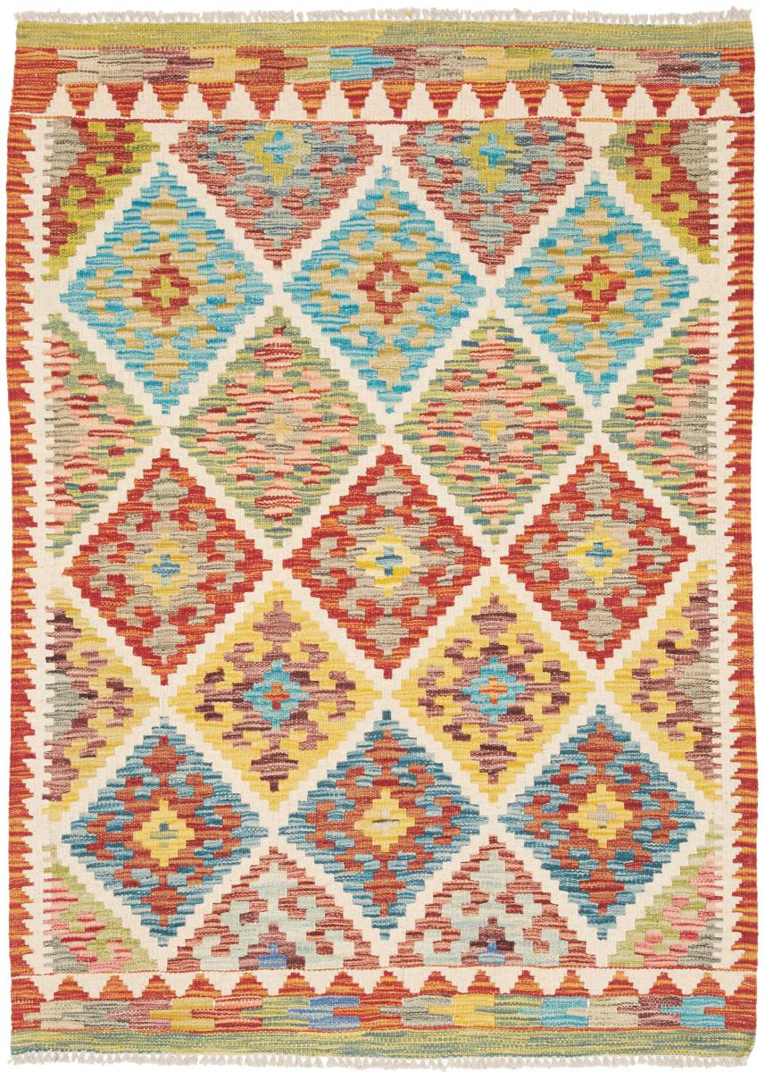 Tapis afghan Kilim Afghan 138x101 138x101, Tapis persan Tissé à la main