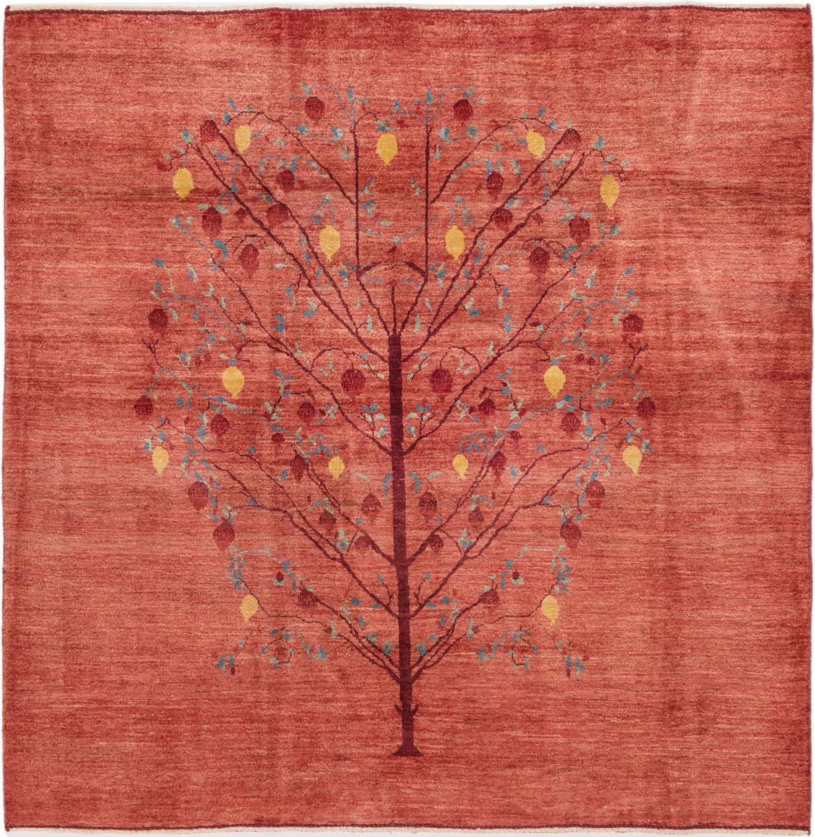 Tapis persan Persan Gabbeh Loribaft Z 153x151 153x151, Tapis persan Noué à la main