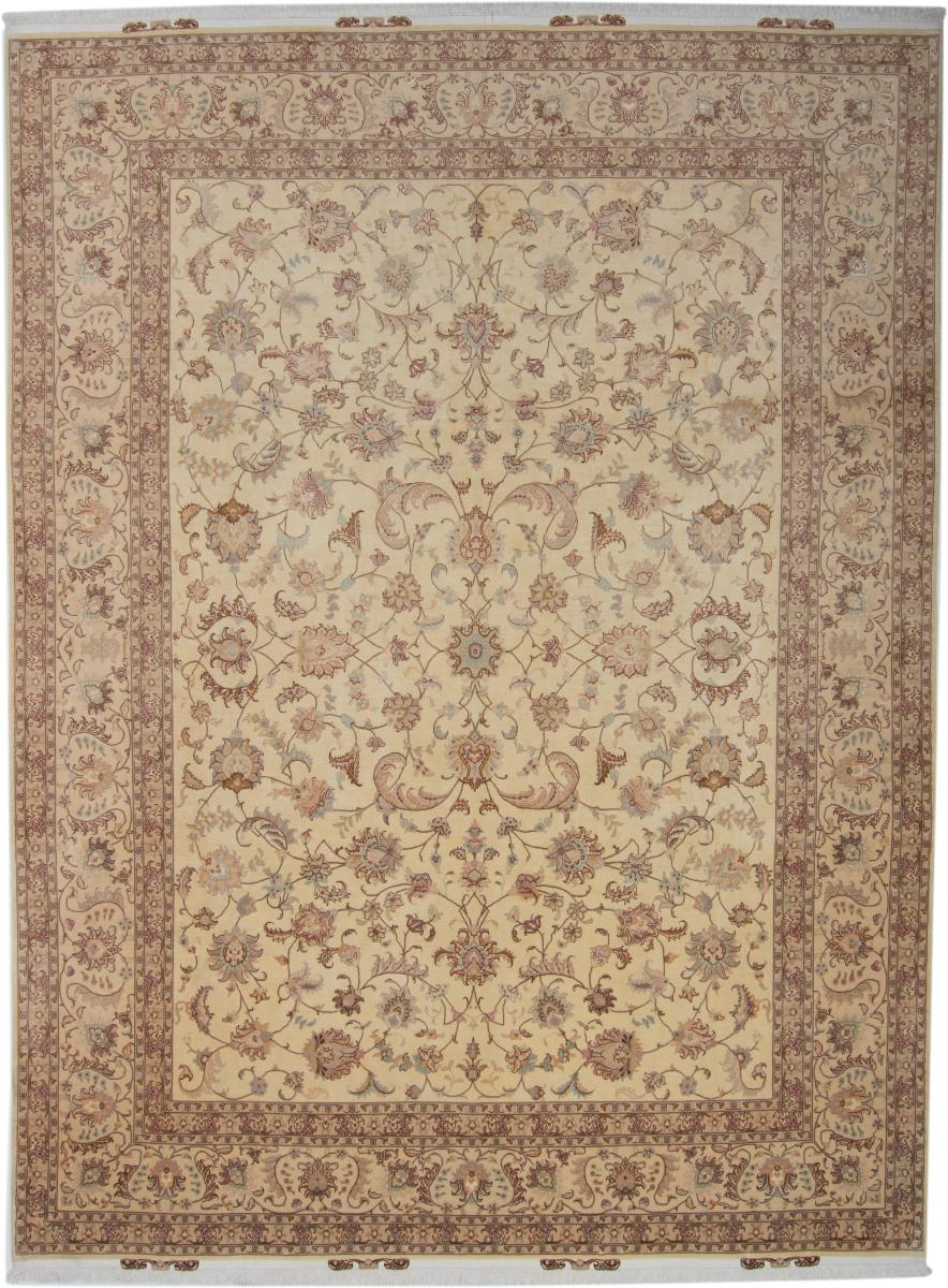 Tapete persa Tabriz 50Raj 12'10"x9'10" 12'10"x9'10", Tapete persa Atado à mão