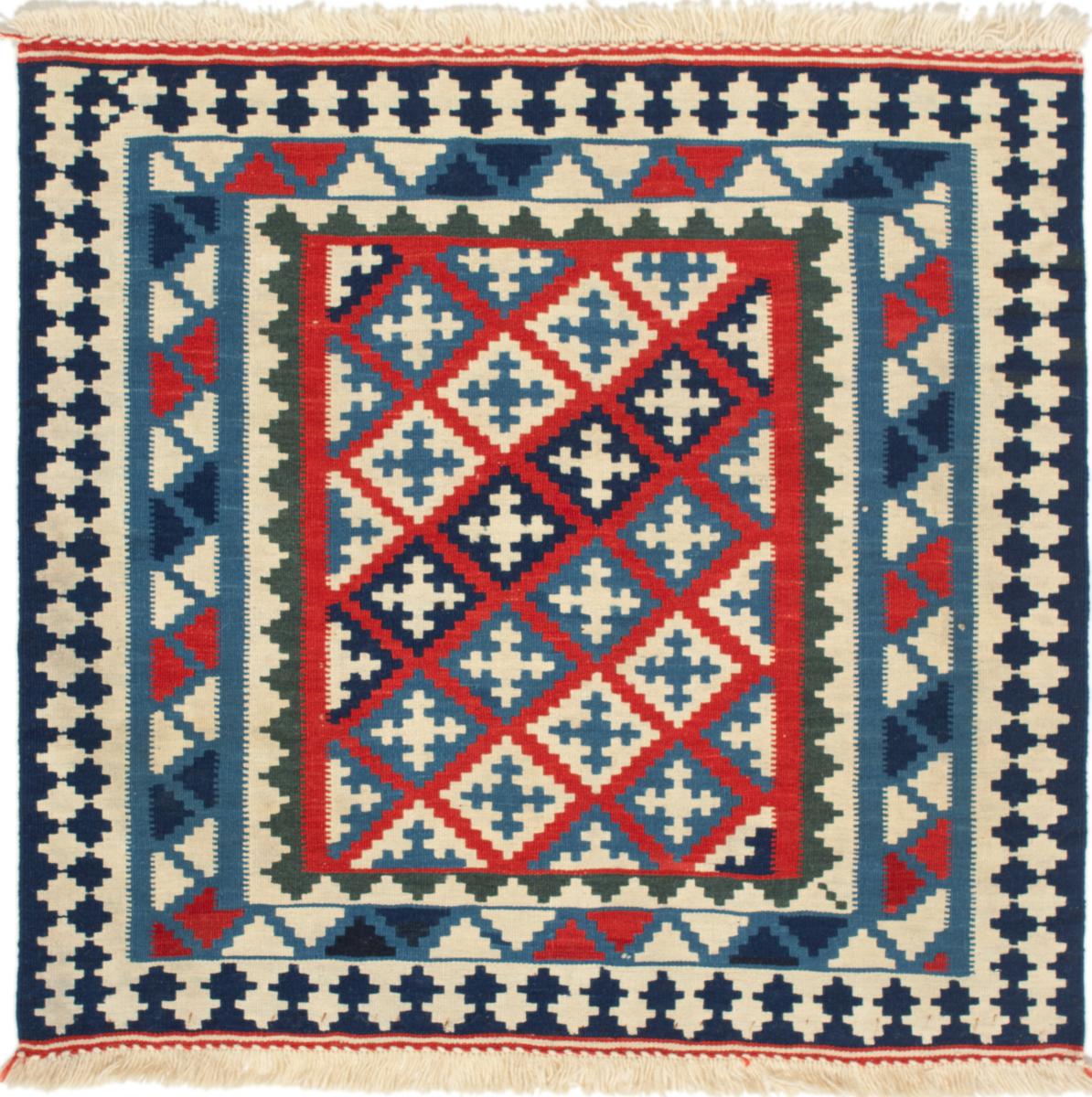 Tapete persa Kilim Fars 101x101 101x101, Tapete persa Tecido à mão