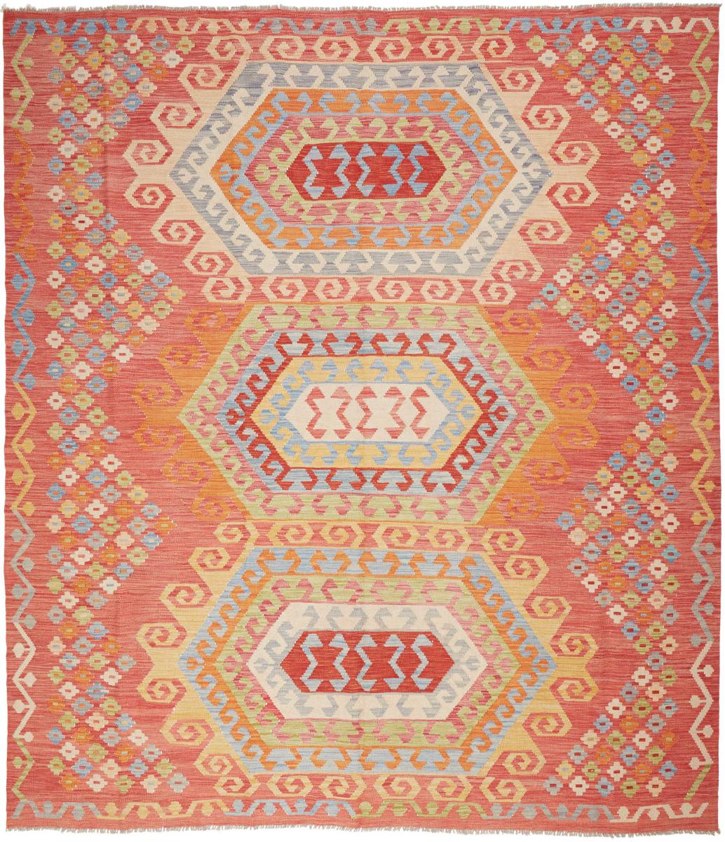 Tapete afegão Kilim Afegão 289x254 289x254, Tapete persa Tecido à mão