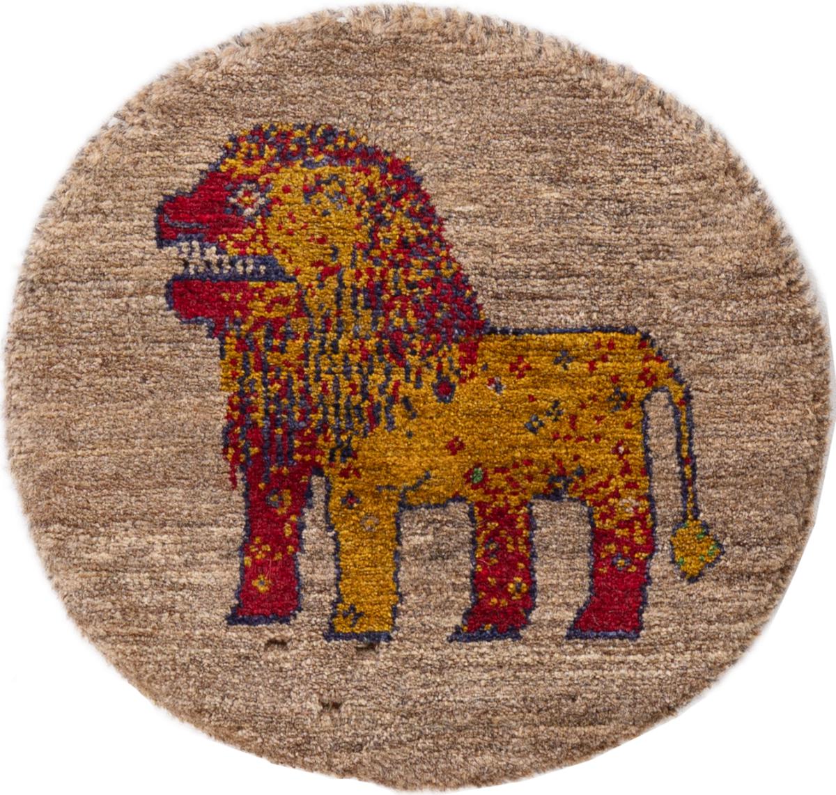 Tapis persan Persan Gabbeh Loribaft 40x40 40x40, Tapis persan Noué à la main