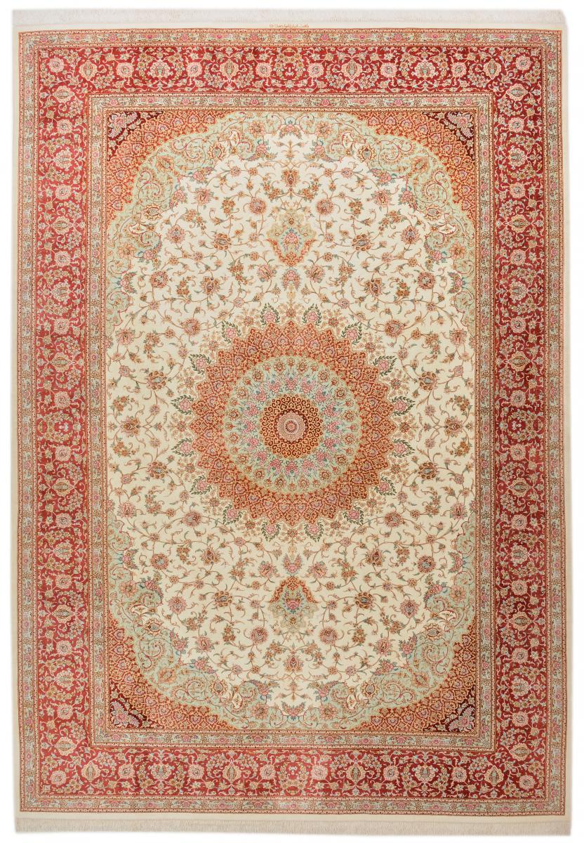 Perzisch tapijt Qum Zijde 340x238 340x238, Perzisch tapijt Handgeknoopte