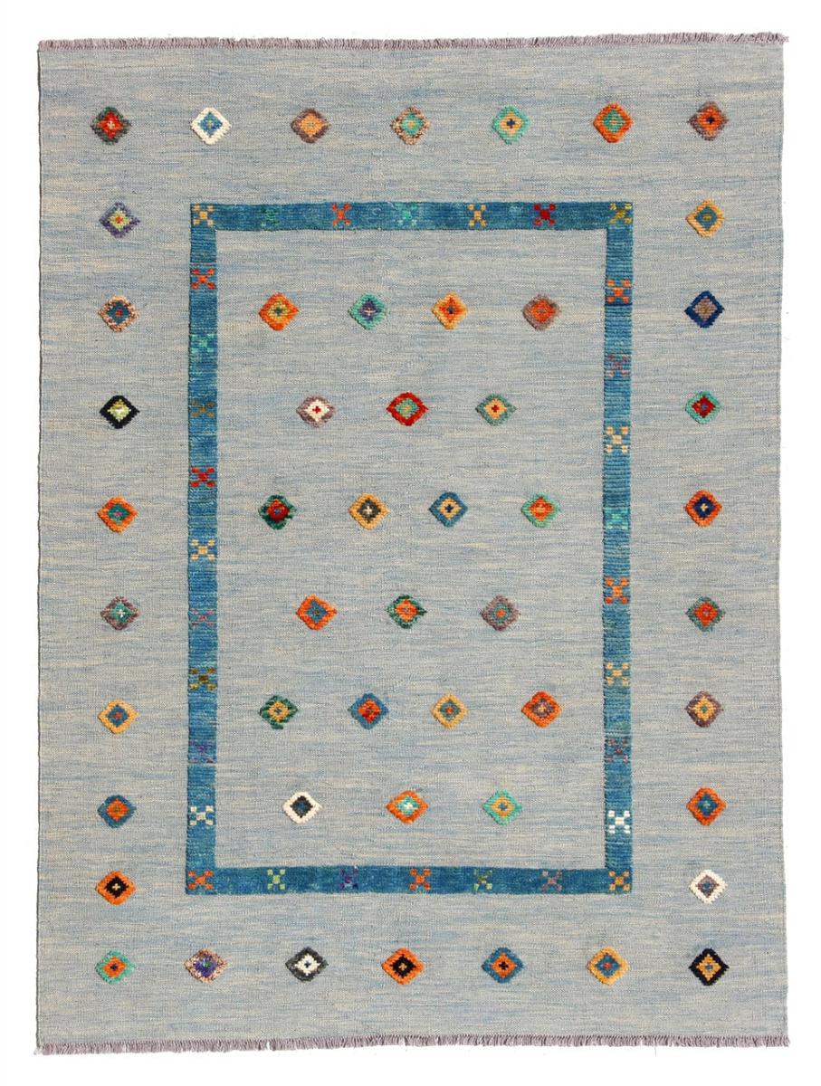 Alfombra afgana Kilim Afghan Nimbaft Edition 197x154 197x154, Alfombra persa Tejido a mano