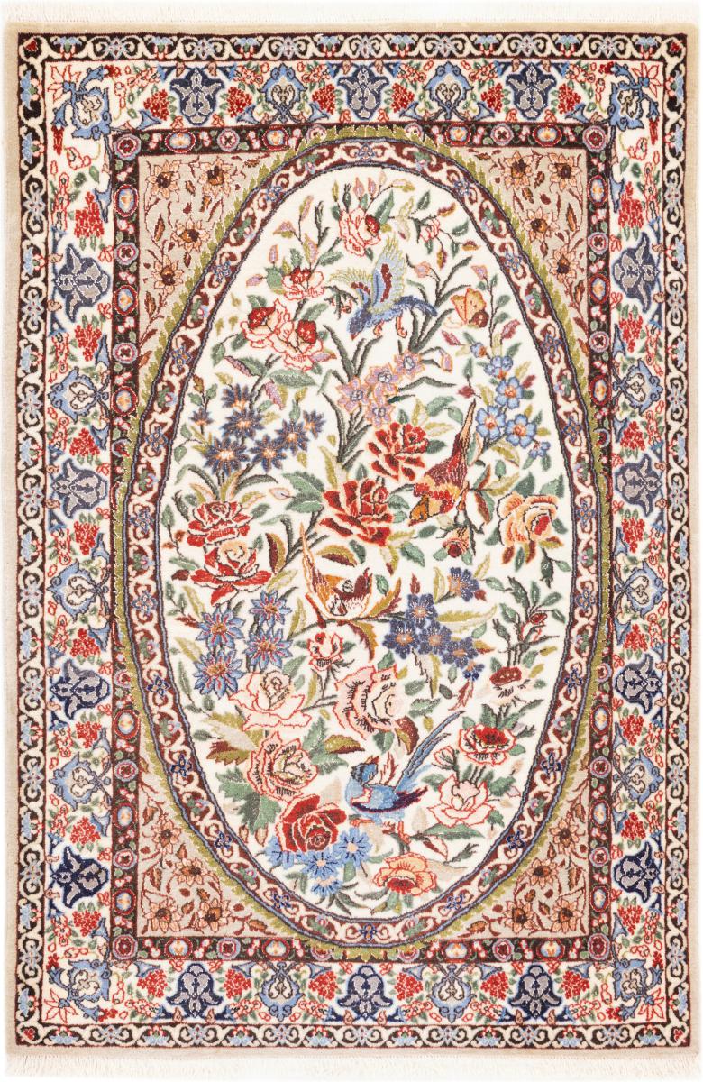 Persialainen matto Isfahan Silkkinkette 115x79 115x79, Persialainen matto Käsinsolmittu
