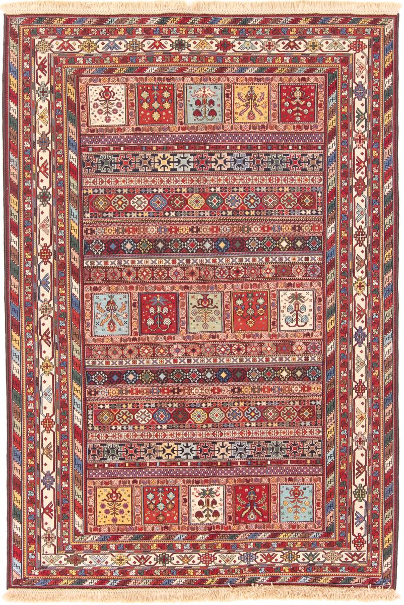 Tapete persa Kilim Soozani 199x137 199x137, Tapete persa Tecido à mão