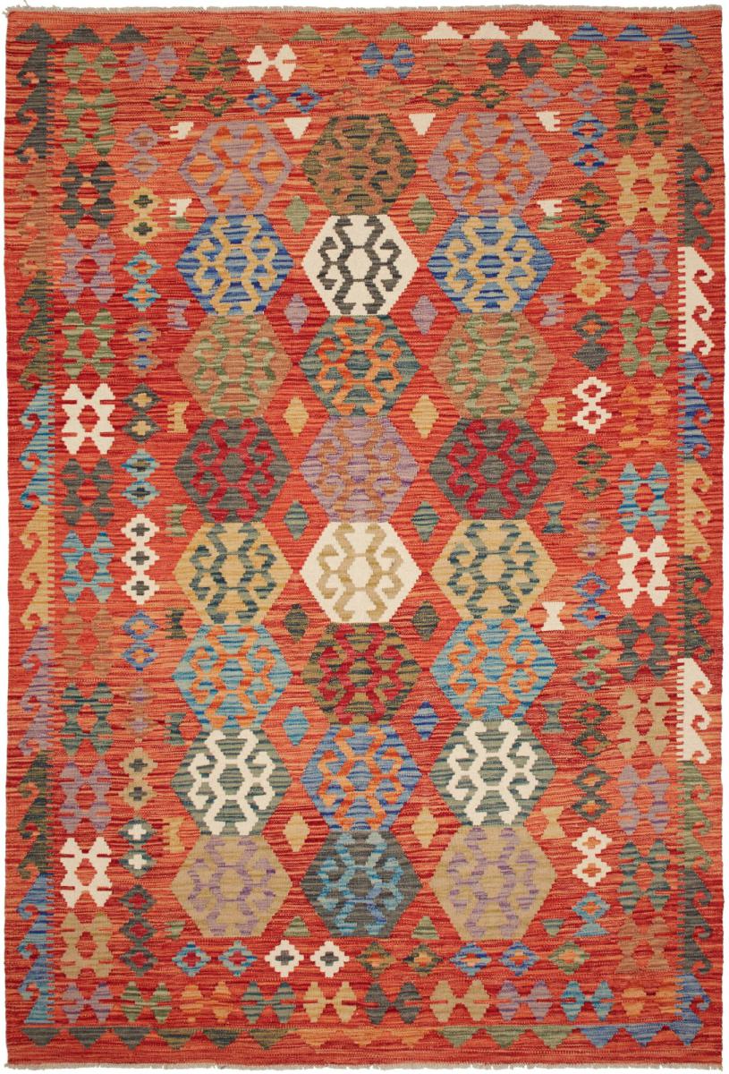 Tapete afegão Kilim Afegão 256x174 256x174, Tapete persa Tecido à mão