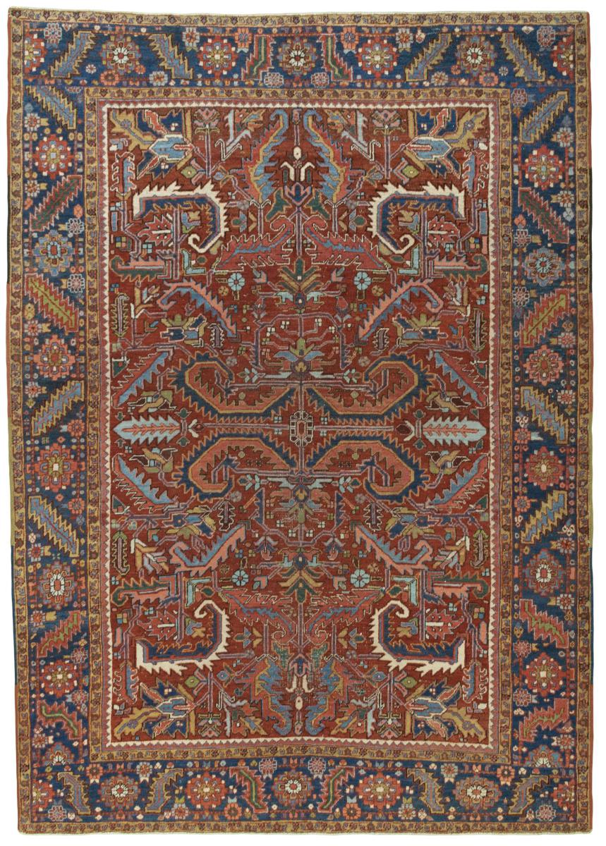 Περσικό χαλί Heriz πολύτιμα λόγω παλαιότητας 313x226 313x226, Περσικό χαλί Οι κόμποι έγιναν με το χέρι