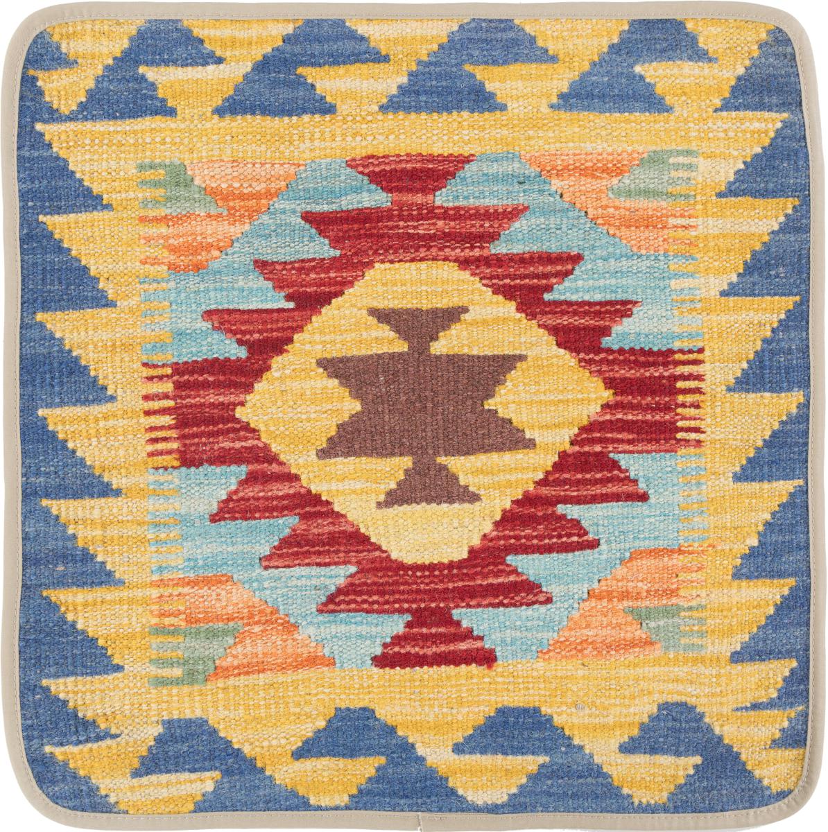 Afghanska mattan Kilim Afghan Kuddfodral 50x50 50x50, Persisk matta Knuten för hand