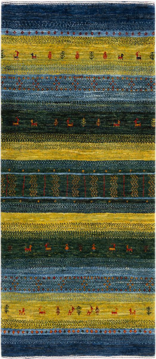 Tapis persan Persan Gabbeh Loribaft Essence 150x64 150x64, Tapis persan Noué à la main