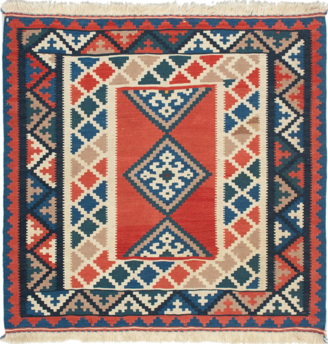 Tapete persa Kilim Fars 101x103 101x103, Tapete persa Tecido à mão