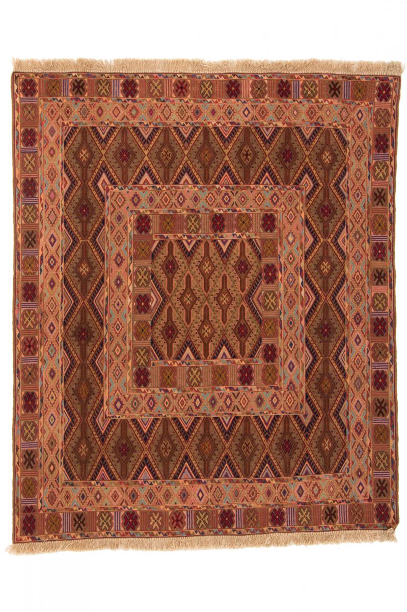 Tapete afegão Kilim Nimbaft 168x138 168x138, Tapete persa Atado à mão