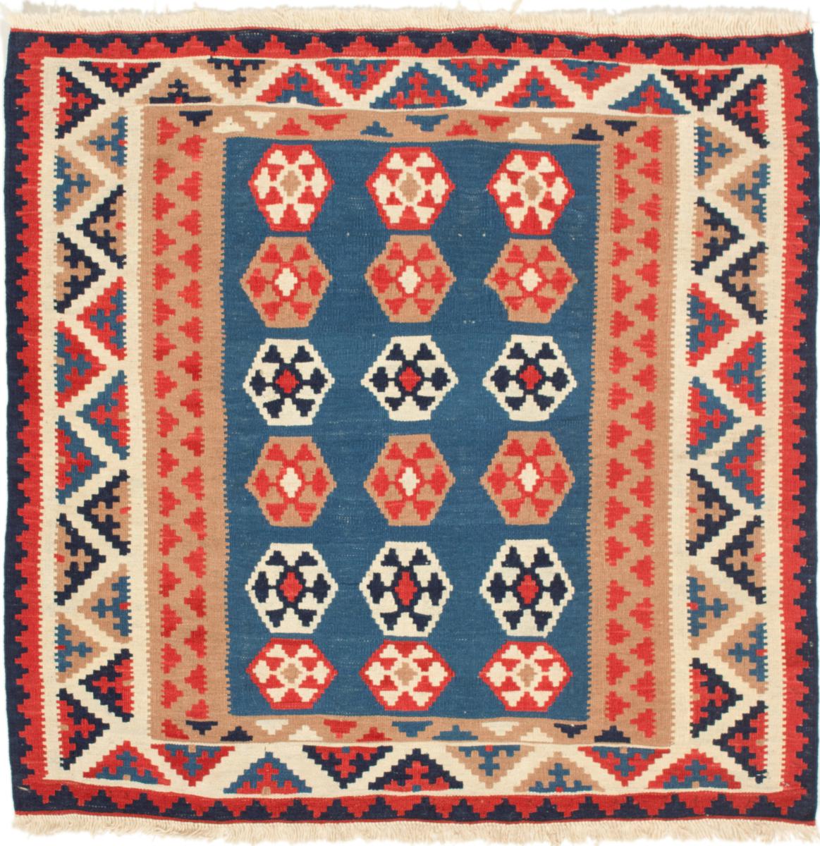 Tapete persa Kilim Fars 105x103 105x103, Tapete persa Tecido à mão